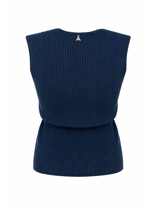 Top a costine in maglia di viscosa Patrizia Pepe | 8K0365 K300CA97